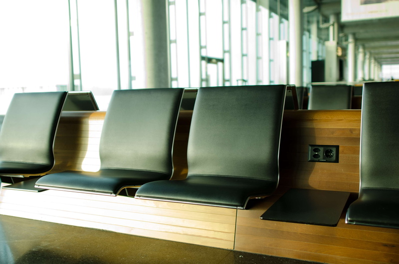hall, airport departure area, seats, 4K, airport gate, modern, transportation, leather, tourism, table, transport, bustop, business, seating, lounge, sunset