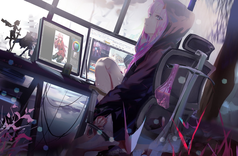 1080P, Darling in the FranXX, Zero Two (Darling in the FranXX), Anime