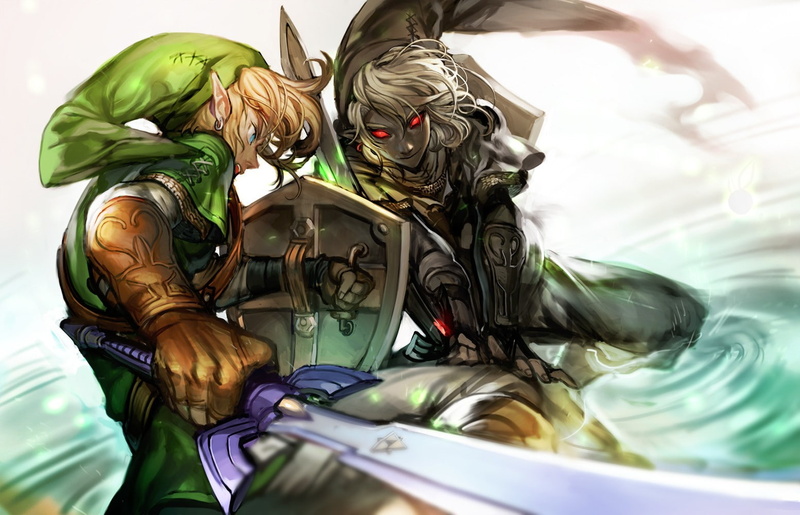 Link, Dark Link, The Legend of Zelda, 720P, Master Sword