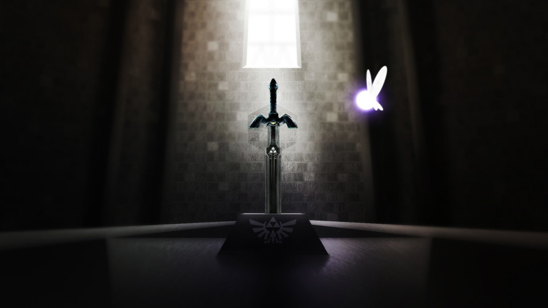 1080P, Triforce, navi, The Legend of Zelda, sword, Master Sword, video games