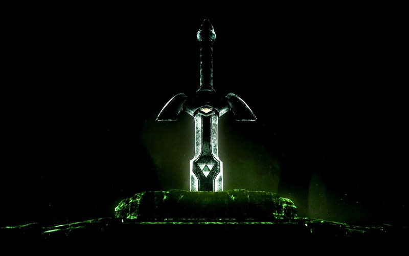 spirituality, belief, religion, Video Game, CGI, Master Sword, copy space, nature, Sword, metal, Symbol, no people, close-up, 1080P, cross, Magic, water
