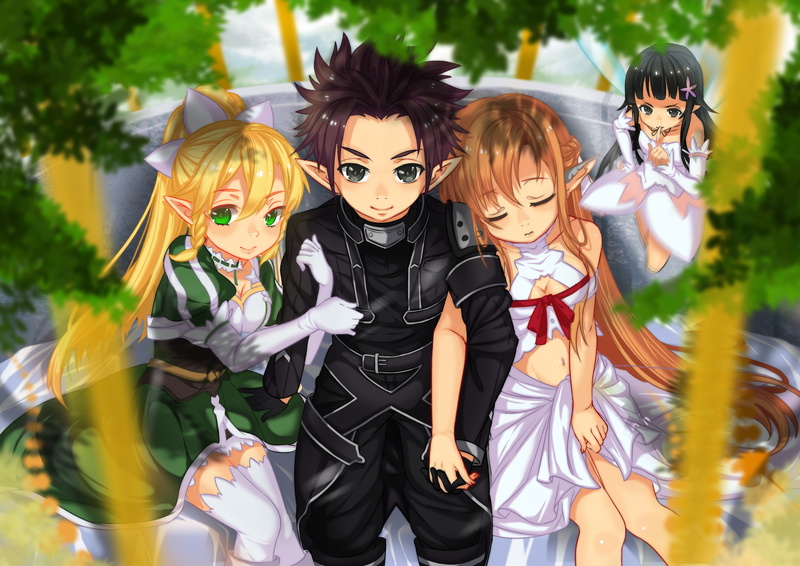 fun, master of the sword online, females, mood, fashion, human Face, adult, young Adult, creativity, child, guy, standing, yuuki asuna, festival, boys