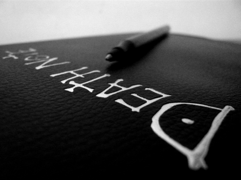 communication, death, text, selective focus, book, close-up, fountain pen, still life, Death Note, equipment, letter, writing instrument, black color, handwriting