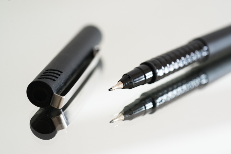 luxury, drawing, indoors, nib, black color, work, ballpoint pen, office, ink, 5K, no people, studio shot, fountain pen, white background, desk, still life