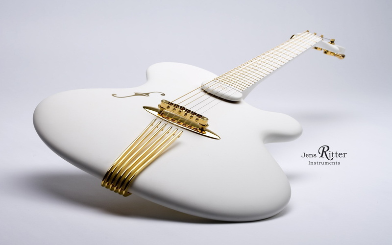 white background, studio shot, rock music, broken, indoors, gold colored, 1080P, injecting, syringe, musical instrument, gray background, sharp, no people