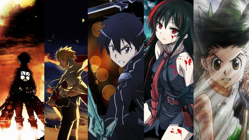 Shingeki No Kyojin, Attack on Titan, Naruto, Hunter x Hunter, Crossover, Akame ga Kill!, 1080P, Anime, Sword Art Online