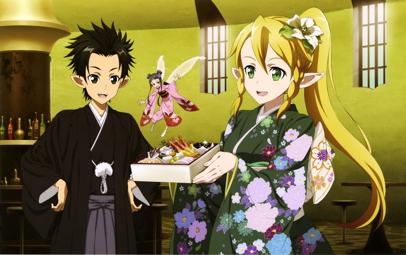 Leafa (Sword Art Online), 1080P, Yui (Sword Art Online), Sword Art Online, Kirito (Sword Art Online)