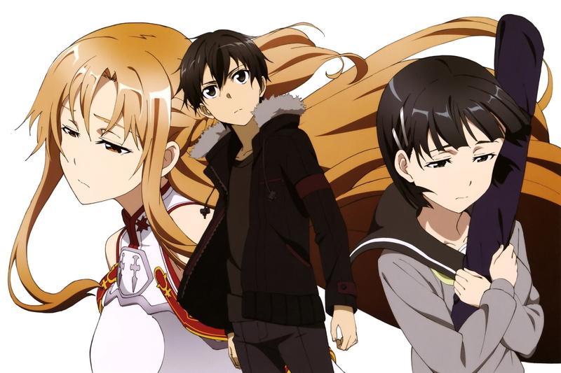 Kirito (Sword Art Online), 1080P, Leafa (Sword Art Online), Sword Art Online, Asuna Yuuki