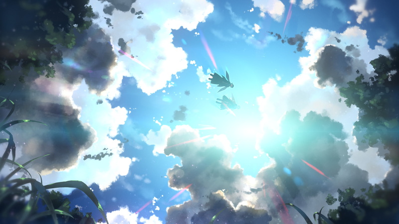 cloud - sky, low angle view, sky, nature, beauty in nature, day, environment, Sword Art Online, Kazuto Kirigaya, 1080P, tranquility, lens flare, sunlight