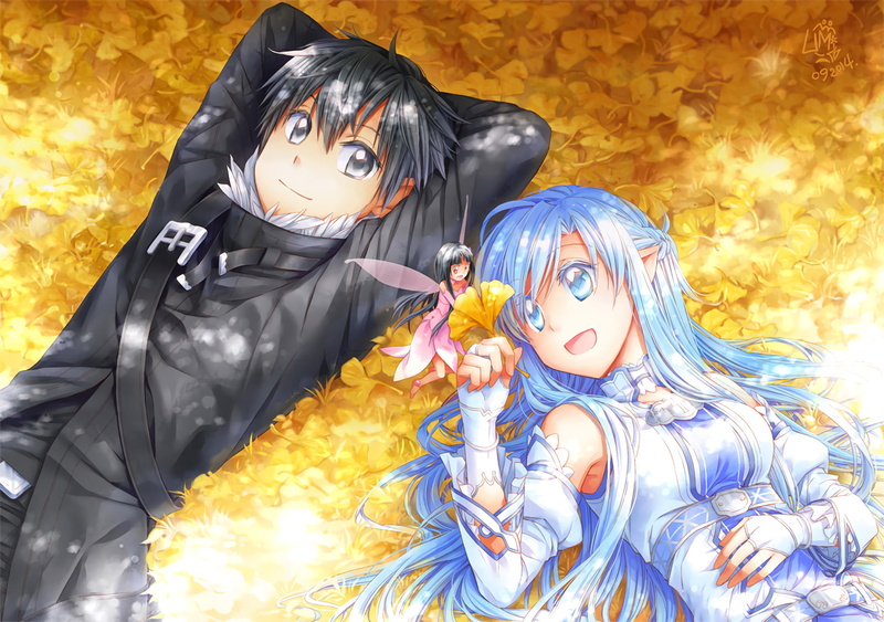 Kirito (Sword Art Online), Asuna Yuuki, Yui (Sword Art Online), 1080P, Sword Art Online, Kazuto Kirigaya, Sword Art Online II