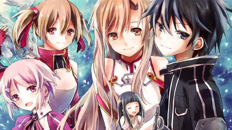 Sword Art Online, Yui (Sword Art Online), Lisbeth (Sword Art Online), Silica (Sword Art Online), 1080P, Asuna Yuuki, Kirito (Sword Art Online)
