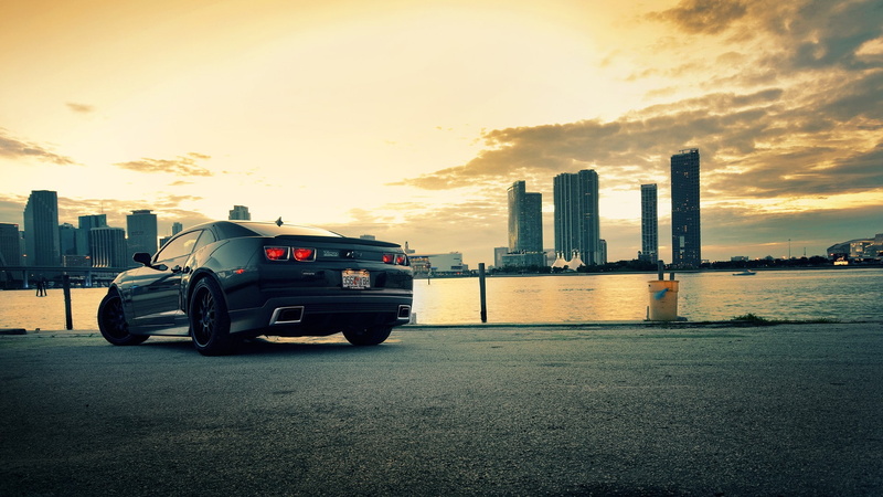 1080P, chevrolet, light, city, sun, video games, camaro, sunlight, hd
