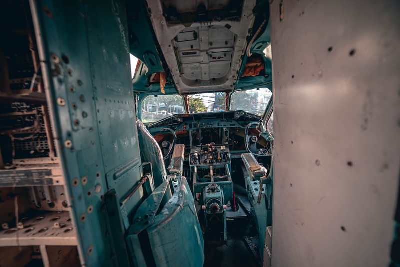 industry, car trunk, interior, cockpit, airplane, vehicle interior, teal, grey, vehicle, car, automobile, indoors, submarine, people, travel, architecture