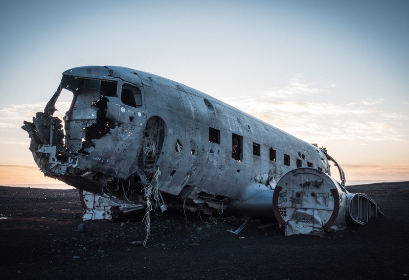 airplane, outdoors, damaged, plane, navy, cracked, sky, obsolete, 4K, daytime, sunrise, cloud - sky, nature, air vehicle, wrecked, aircraft, white, old