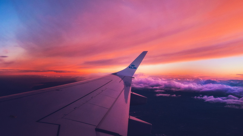no people, wing, environment, photography, planes, cloudscape, air vehicle, travel, aerial view, sunset, cloud - sky, beauty in nature, hd, 4k, outdoors