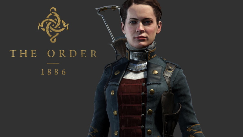1080P, waist up, one person, standing, serious, clothing, young adult, uniform, front view, fashion, The Order: 1886, jacket, indoors, studio shot, looking at camera