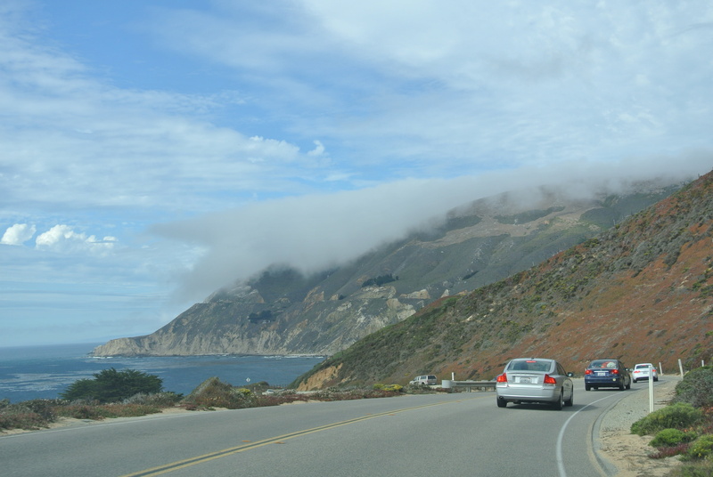 mode of transportation, 4K, no people, big sur, car, transpacific, scenics - nature, travelling, beauty in nature, sea, nature, water, scenic route, route 1