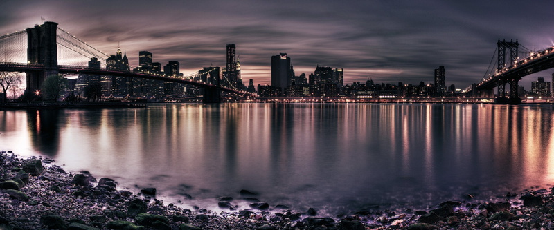 architecture, skyscrapers, dual, buildings, multi, bridges, 2K, screen, monitor