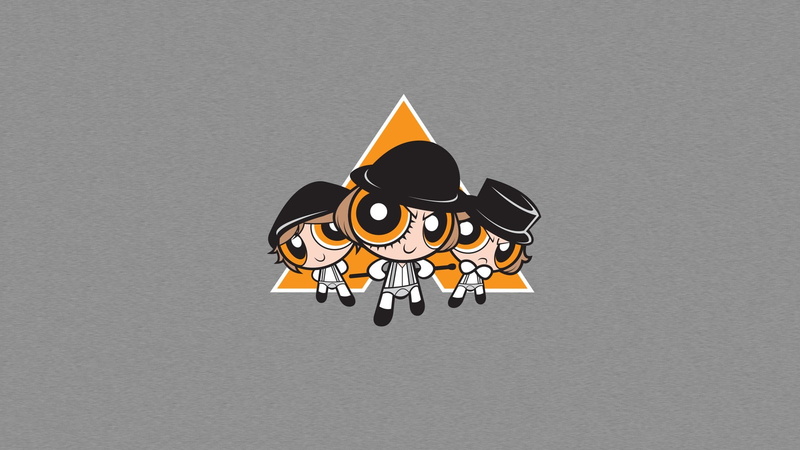 Powerpuff Girls, 720P, minimalism, A Clockwork Orange