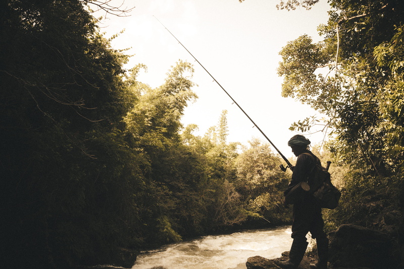 leisure activity, lifestyles, white, photograph, beside, tree, hunter, rod, sky, hunting, plant, adult, weapon, men, sunlight, government, person, one person