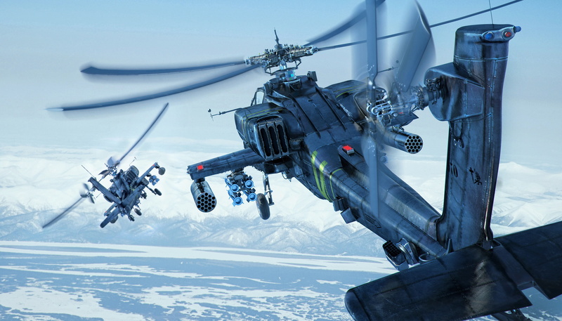 military, sky, longbow, 2K, boeing, apache, ah 64d, helicopter