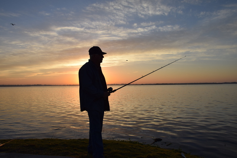 tranquility, florida, sky, catching, kissimmee, sport, Fisherman, Portrait, sunset, real people, beauty in nature, Fishing, summer, outdoors, Silhouette