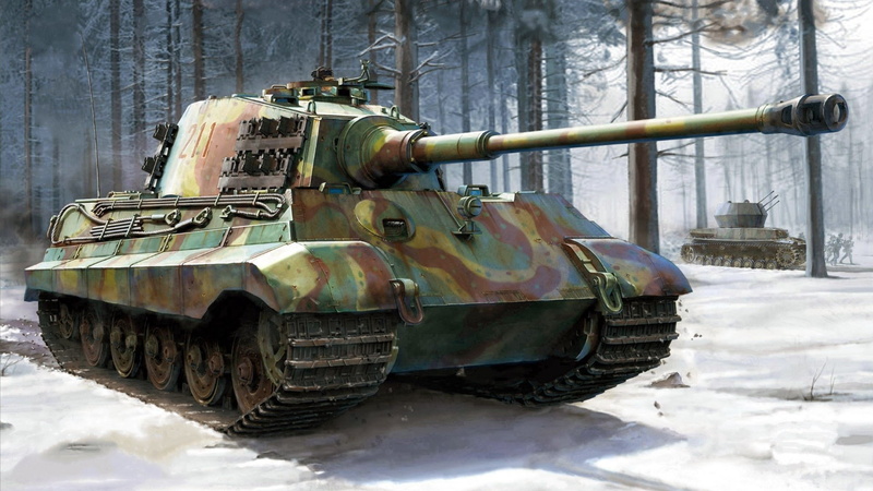 Tanks, Tank, 1080P, Artistic, Tiger II