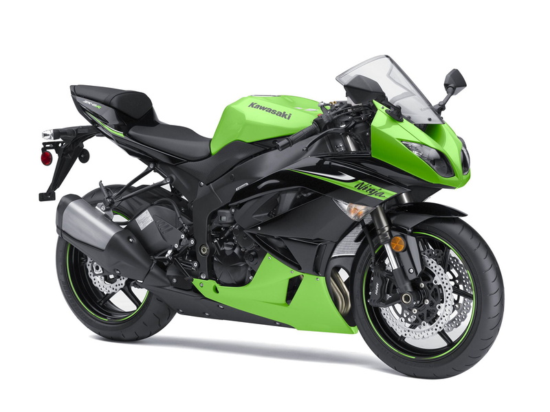 no people, white background, close-up, 2010, green color, motor vehicle, kawasaki, land vehicle, wheel, indoors, fuel and power generation, transportation