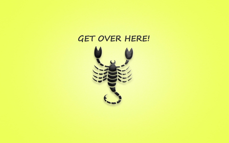 art, minimalism, halloween, the inscription, mortal kombat, scorpion, western script, text, get over here, mammal, overlay, celebration, message, creativity