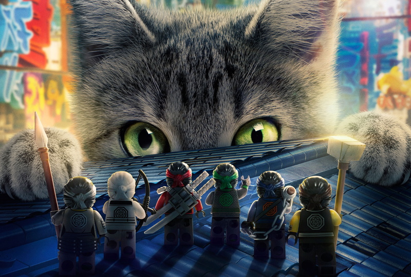 LEGO, cartoon, 2K, cat, animated movie, The Lego Ninjago