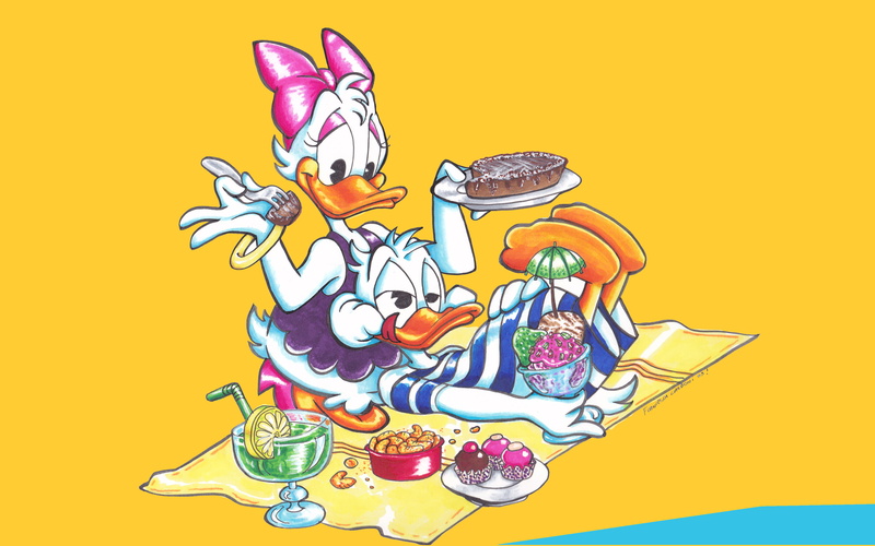 picnic, hd, representation, choice, mammal, 4K, desktop, studio shot, multi colored, variation, donald, yellow, disney, still life, resolution