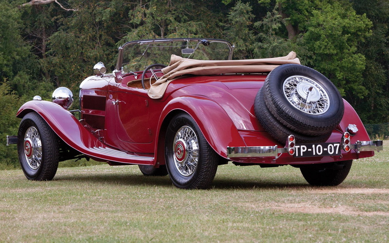 mercedes-benz 380 k, convertible, mercedes, benz, k, red, mercedes-benz, 1080P, cars, 1920x1200, car, classic