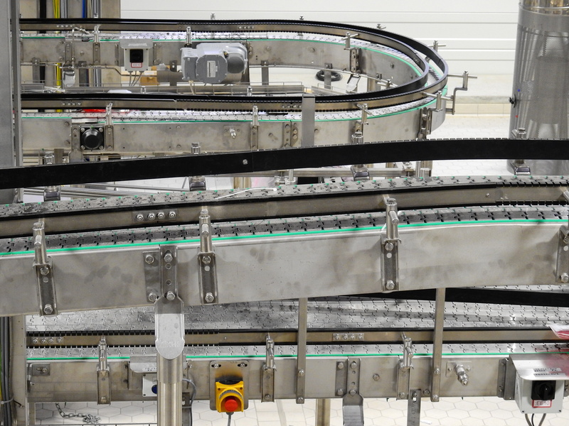 close-up, no people, conveyor belt, anlagentechnik, stainless steel, architecture, pipe - tube, aluminum, indoors, connection, fuel and power generation