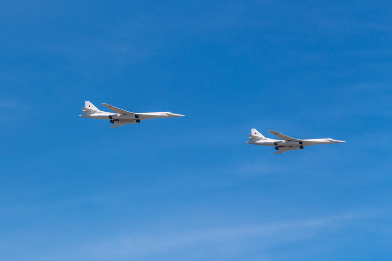 Victory, day, 2015, fighter plane, Parade, Flight, Tupolev, cloud - sky, 2K, mode of transportation, plane, air vehicle, on the move, transportation, white