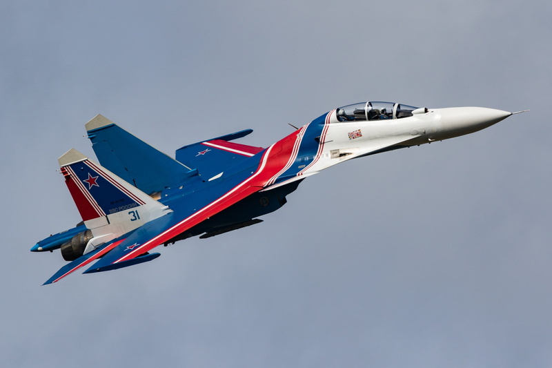 Su-30SM, aerobatic team, multi-role fighter, Su-30CM, 1080P, " Russian Knights"