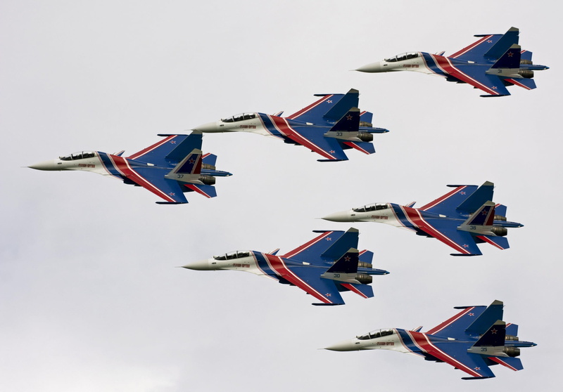 double, Russian, Su-30SM, Sukhoi, multi-role fighter, 1080P, Su-30CM