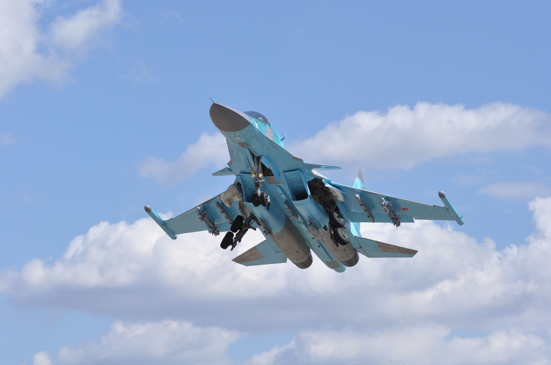 The plane, Fighter-bomber, Bomber, Russian, Fullback, Tactical, Frontline, " Defender", 4K, Su-34