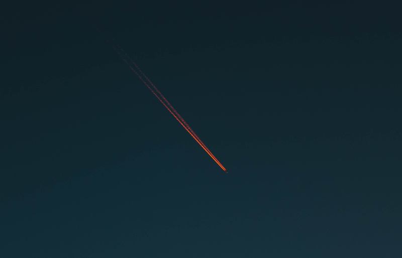 aerospace industry, low angle view, coming, cloud - sky, 4K, red, flying, copy space, military, smoke, no people, nature, cannon, jet trail, rocket, vapor trail