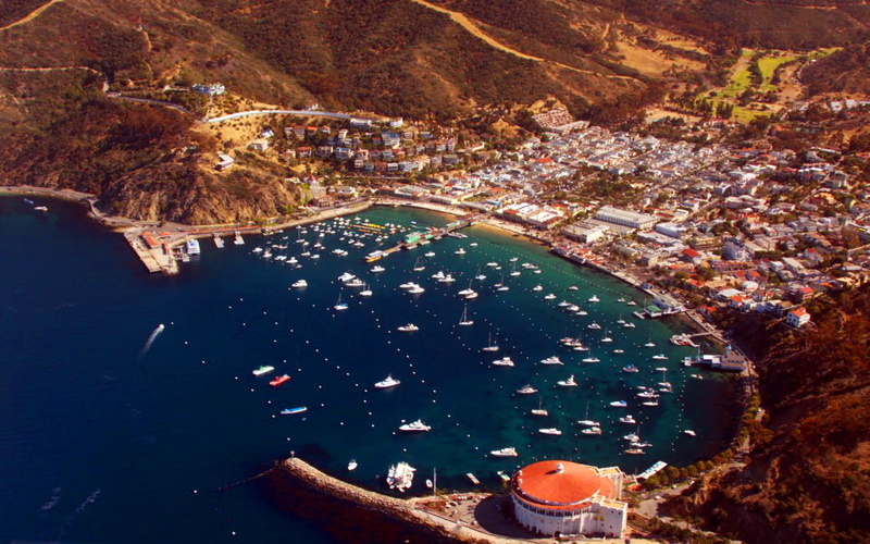 hd, p, bay, 1080P, plane, full, santa, view, catalina, california, HD ...