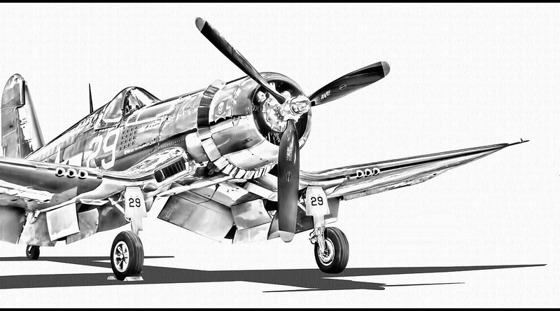 airport, sky, aerospace industry, day, mode of transportation, vought f4u corsair, nature, land vehicle, aircraft wing, outdoors, auto post production filter