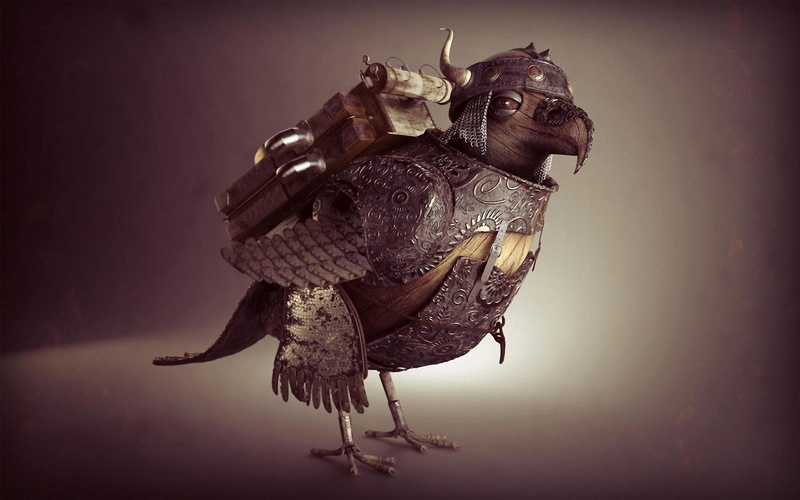 one animal, animal representation, vignette, chicken, animal, single object, no people, art and craft, fantasy art, brown, studio shot, animal themes, birds