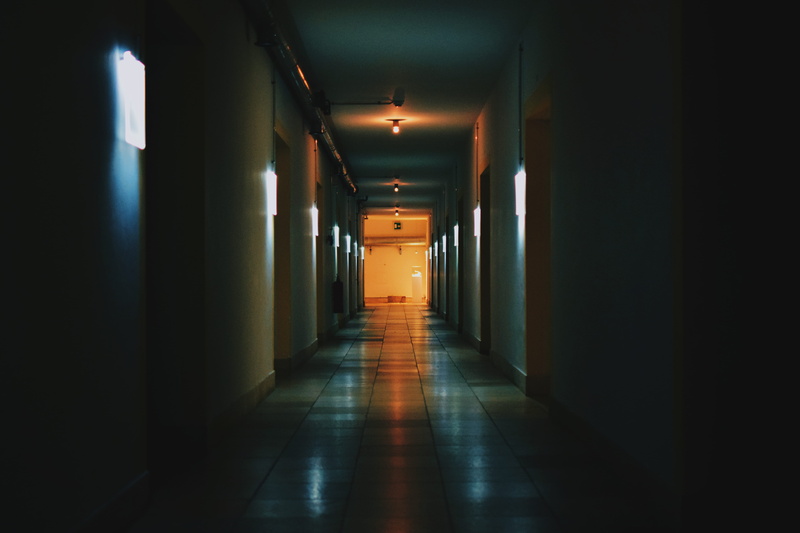 built structure, lights, urban, light fixture, tiled floor, pillar, street, direction, the way forward, haus der kunst, 5K, indoors, münchen, illuminated