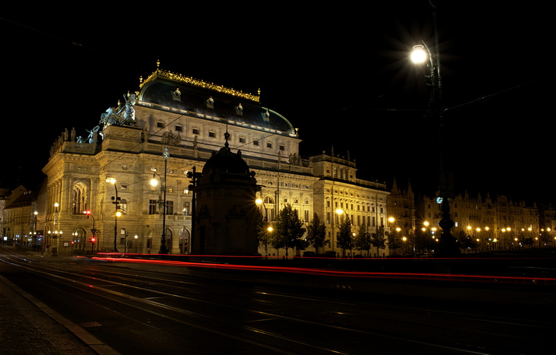transportation, road, the past, no people, czechia, night, illuminated, 5K, government, outdoors, building exterior, travel, street light, built structure