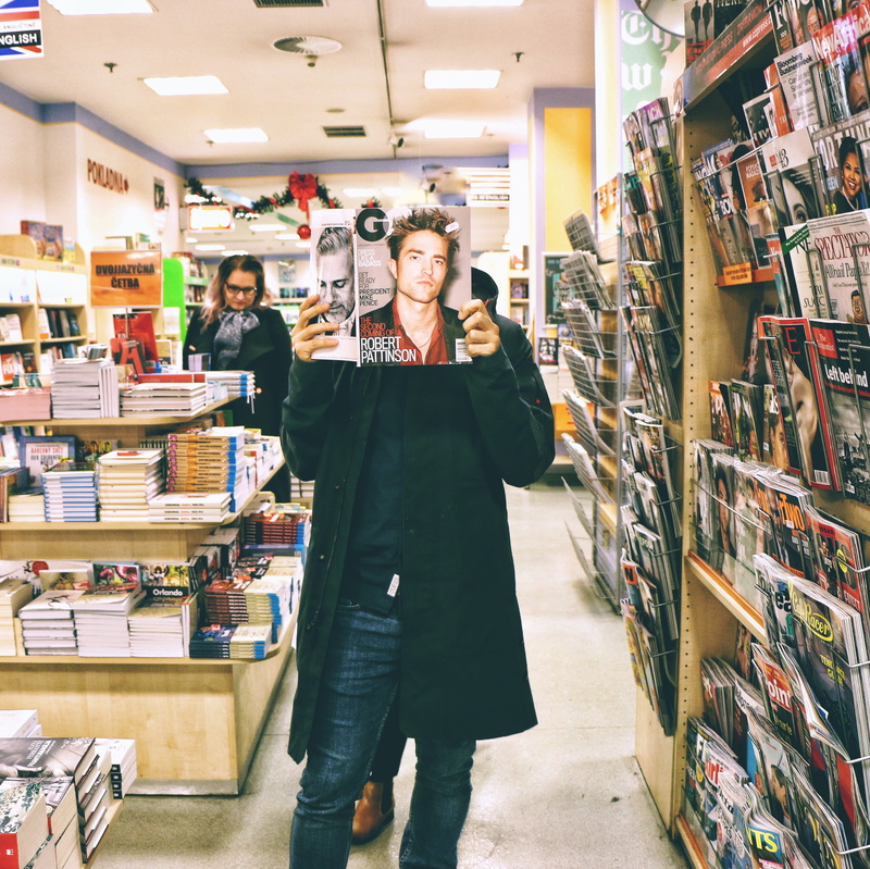 young men, women, indoors, halloween, store, costume, buying, retail, consumerism, palace of books luxor, front view, sale, variation, choice, shelf, real people