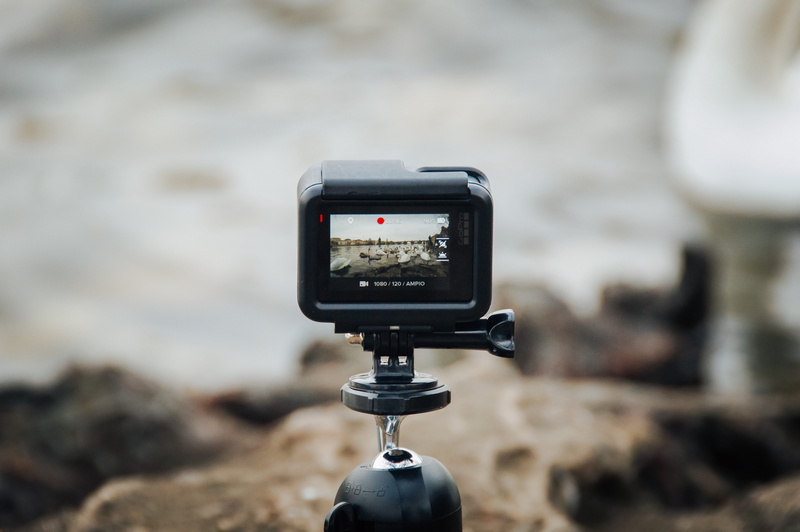 camera, bokeh, action, screen, communication, video, digital camera, 5K, timer, camera - photographic equipment, city, tripod, electronics, connection