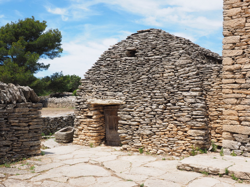 no people, stone wall, ancient, rotunda, department, open air museum, gray, cloud - sky, dry stone masonry, old, stone cottages, architectural column, old ruin