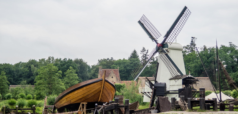 alternative energy, land, netherlands open air museum, environment, building exterior, museum, windmolen, plant, day, architecture, 4K, sky, arnhem, netherlands