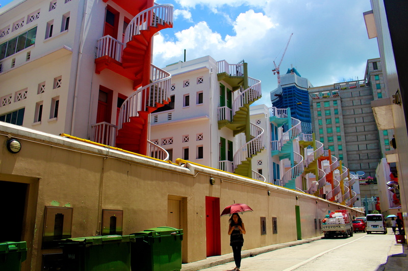 Road, urban, architecture And Buildings, residential district, city, asia, cloud - sky, transportation, construction work, building, woman, outdoors, real people