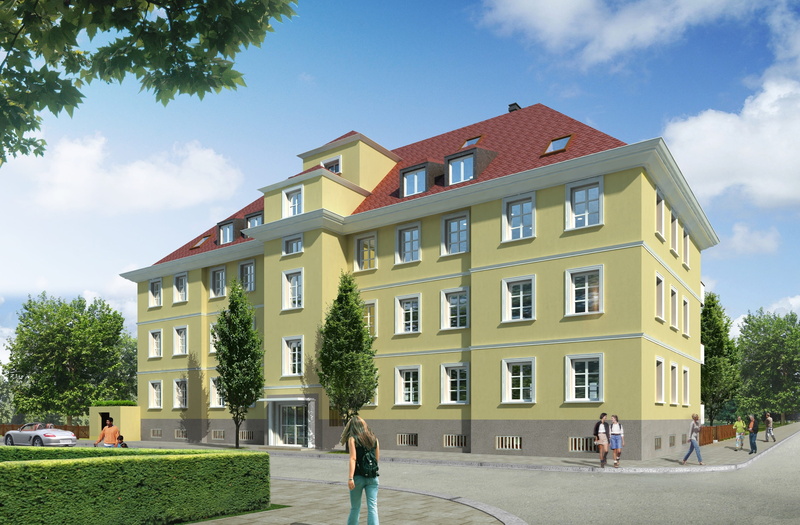 housing development, facade, visualization 3d, visualization, sky, mansion, outdoors, multi-family home, people, nature, built structure, modern, residential district