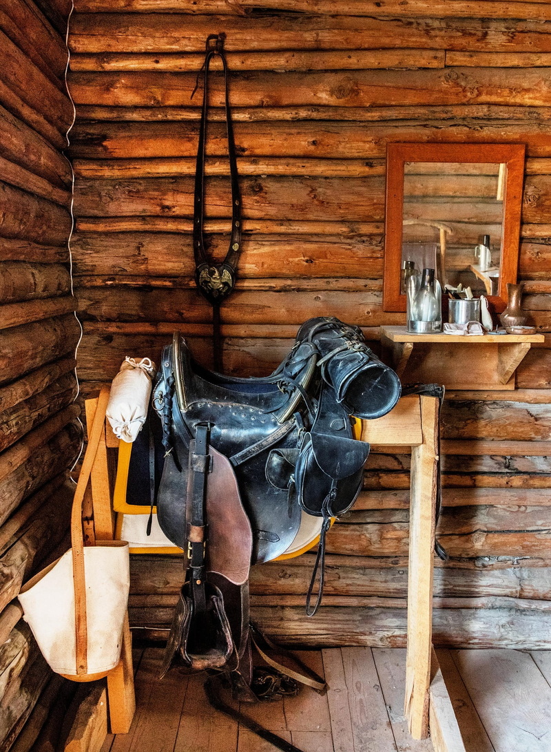 architecture, brown, day, indoors, stable, seat, wood - material, 1080P, chair, saddle, old, relaxation, leather, built structure, horse, no people, building
